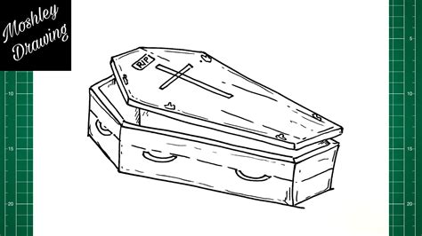 golden casket draw|How to Draw a Coffin .